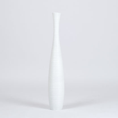 Large Mango Wood Floor Vase – Handcrafted Decorative Highlight from Thailand