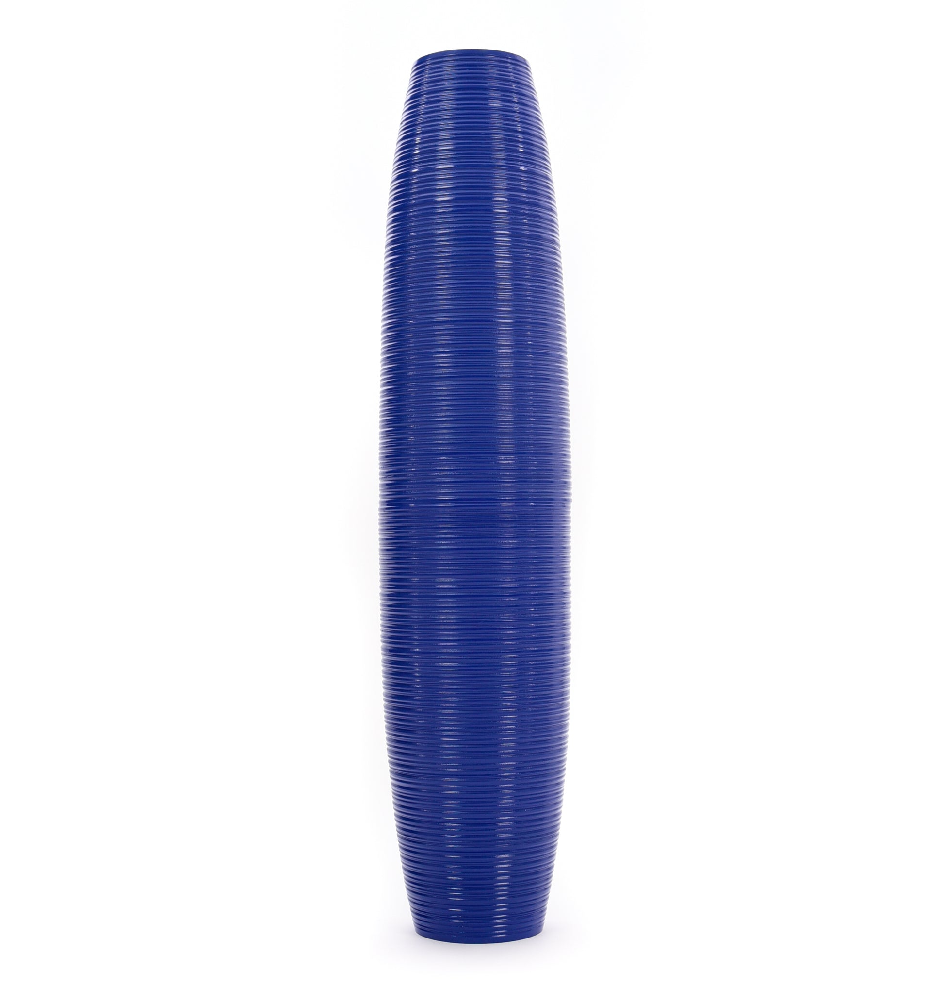 Large Mango Wood Floor Vase – Handcrafted Decorative Highlight from Thailand, 34 inches