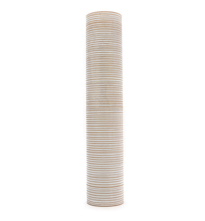 Large Mango Wood Floor Vase – Handcrafted Decorative Highlight from Thailand, 34 inches