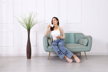 Large Resin Floor Vase – Stylish Waterproof Vase for Fresh & Dried Flowers, 34 inches