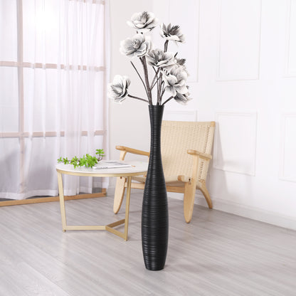 Large Resin Floor Vase – Stylish Waterproof Vase for Fresh & Dried Flowers, 34 inches