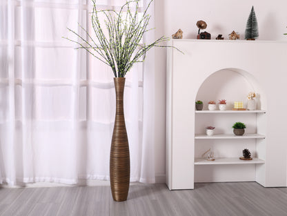 Large Resin Floor Vase – Stylish Waterproof Vase for Fresh & Dried Flowers, 34 inches