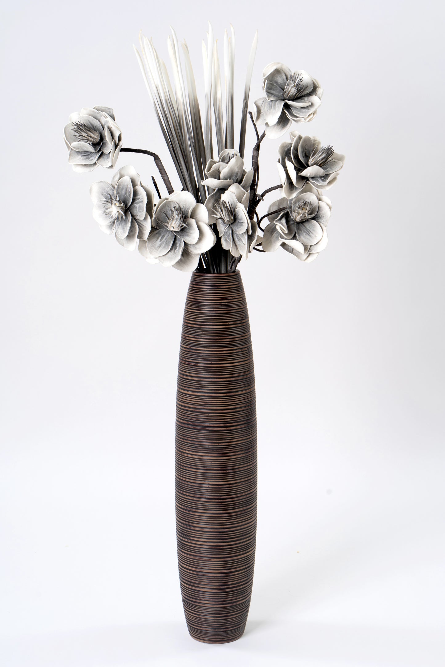 Large Resin Floor Vase – Stylish Waterproof Vase for Fresh & Dried Flowers, 34 inches