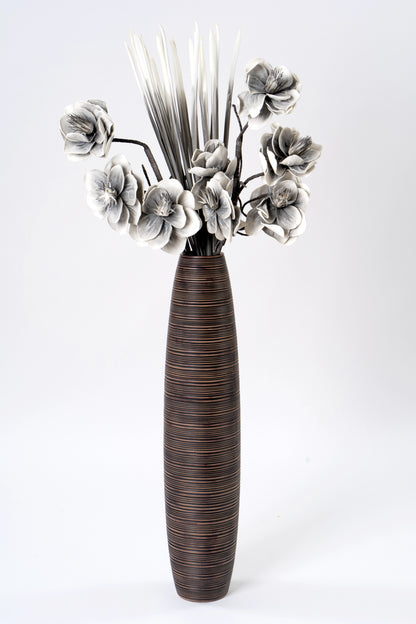 Large Resin Floor Vase – Stylish Waterproof Vase for Fresh & Dried Flowers, 34 inches