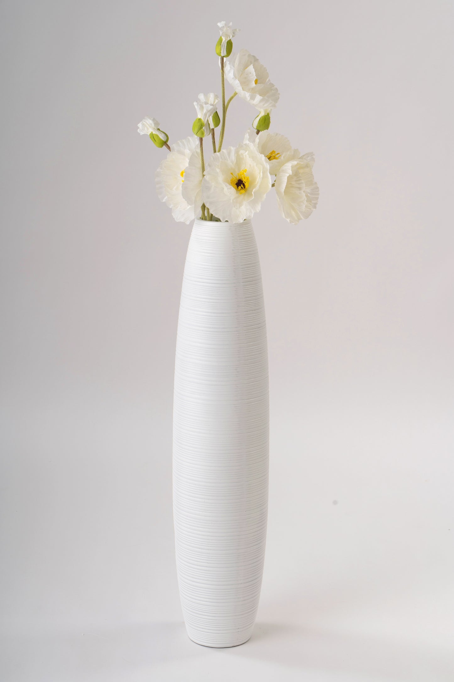 Large Resin Floor Vase – Stylish Waterproof Vase for Fresh & Dried Flowers, 34 inches