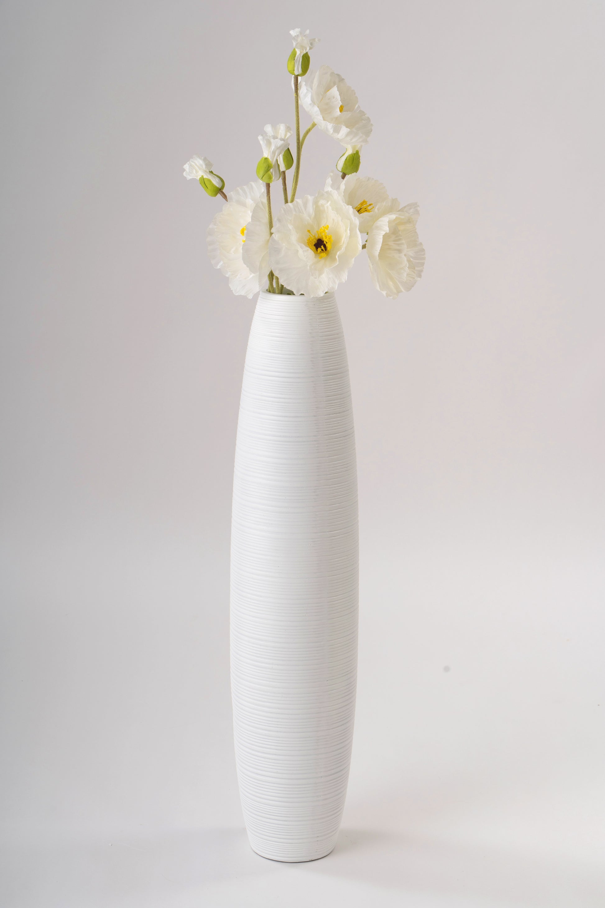 Large Resin Floor Vase – Stylish Waterproof Vase for Fresh & Dried Flowers, 34 inches