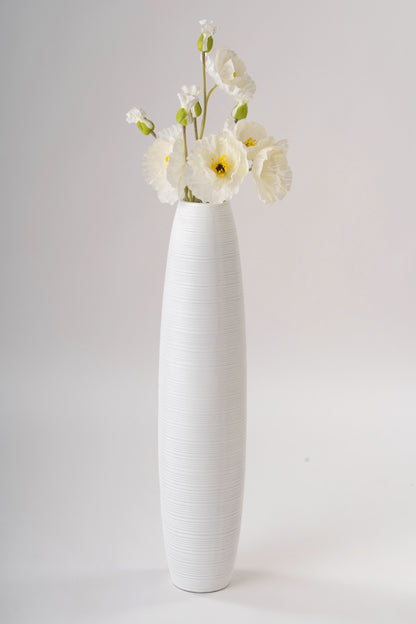 Large Resin Floor Vase – Stylish Waterproof Vase for Fresh & Dried Flowers, 34 inches