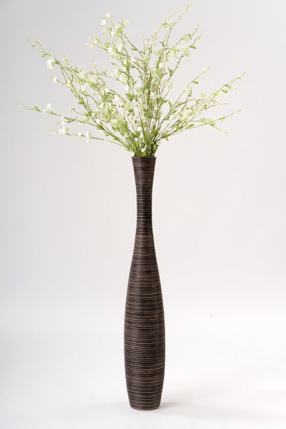 Large Resin Floor Vase – Stylish Waterproof Vase for Fresh & Dried Flowers, 34 inches