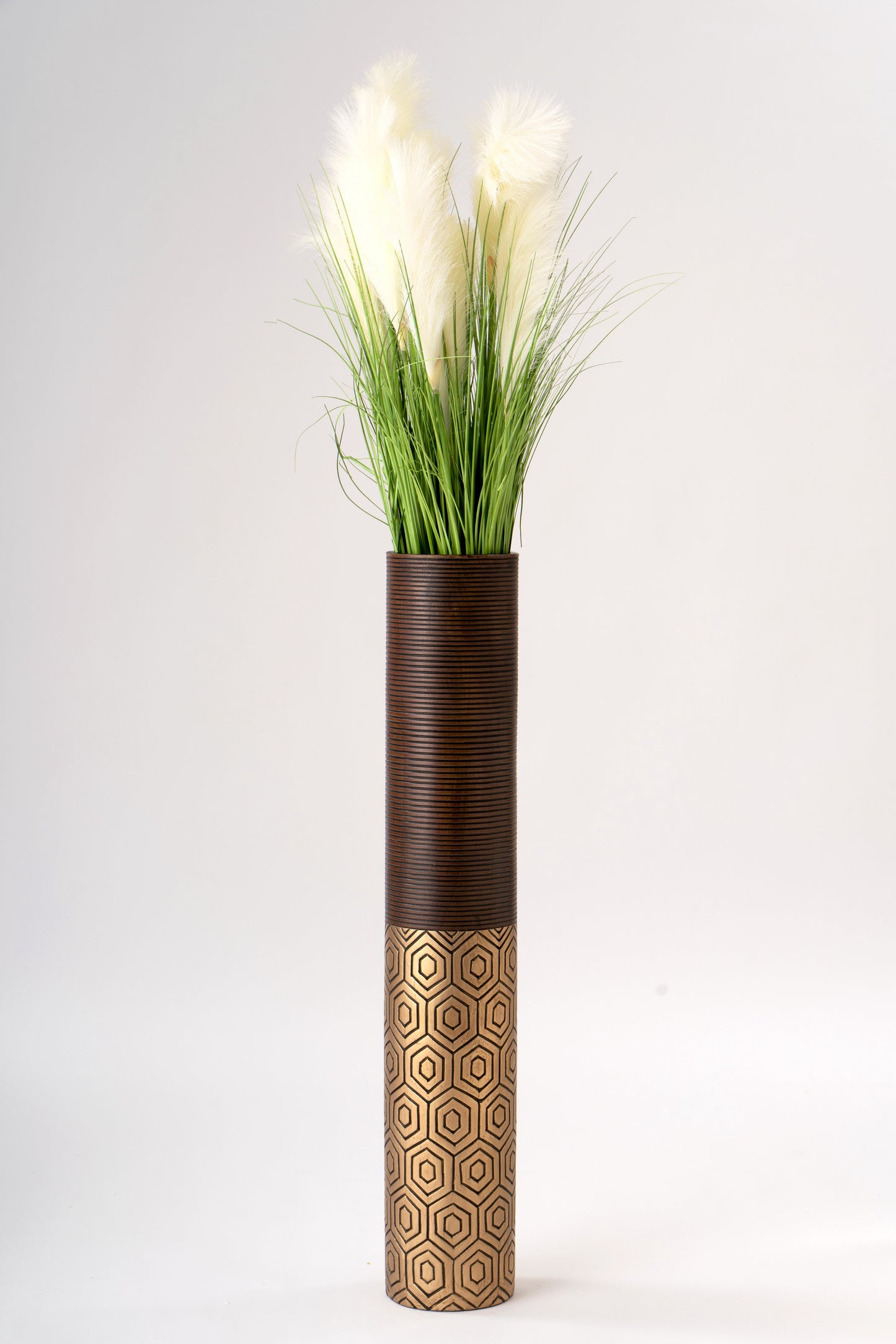 Large Resin Floor Vase – Stylish Waterproof Vase for Fresh & Dried Flowers, 34 inches