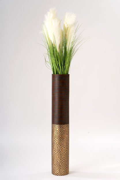 Large Resin Floor Vase – Stylish Waterproof Vase for Fresh & Dried Flowers, 34 inches