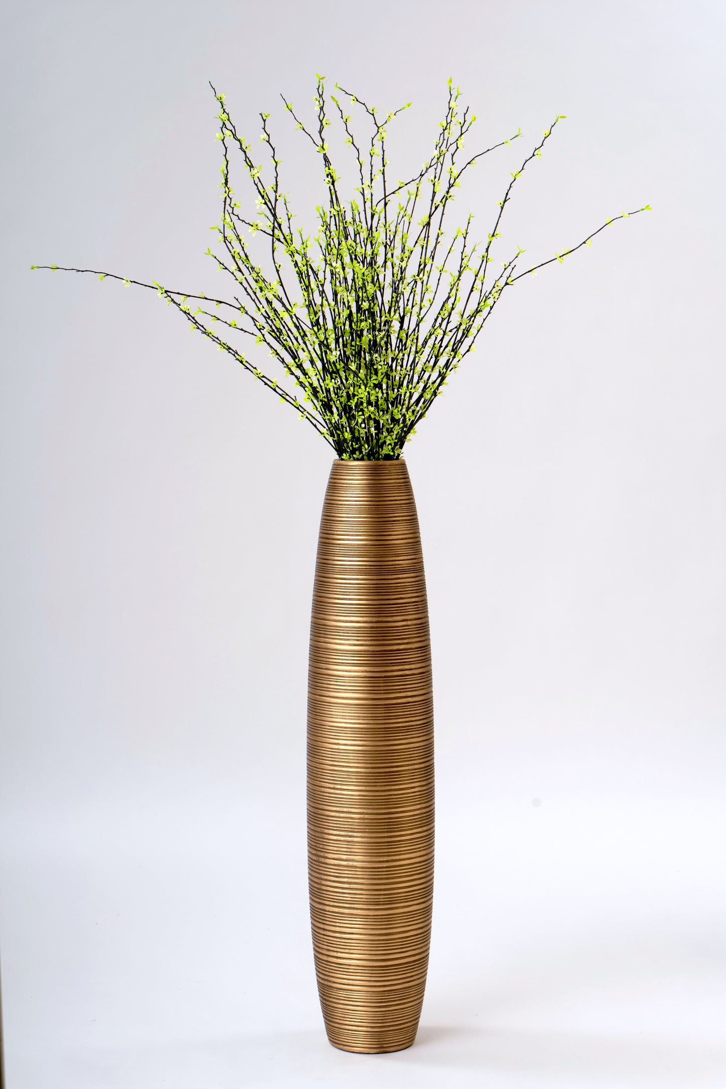 Large Resin Floor Vase – Stylish Waterproof Vase for Fresh & Dried Flowers, 34 inches