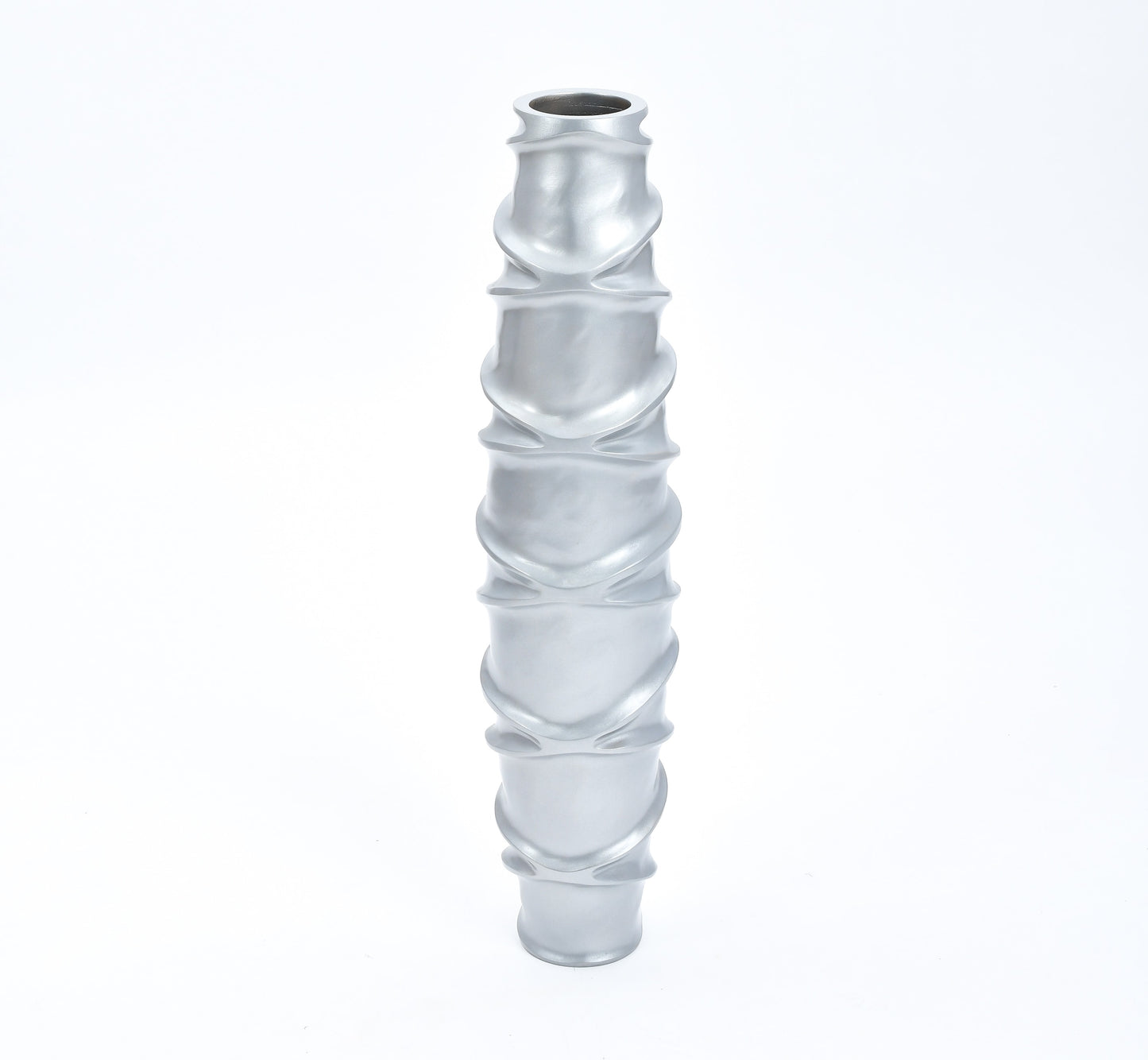 Large Mango Wood Floor Vase – Handcrafted Decorative Highlight from Thailand, 34 inches