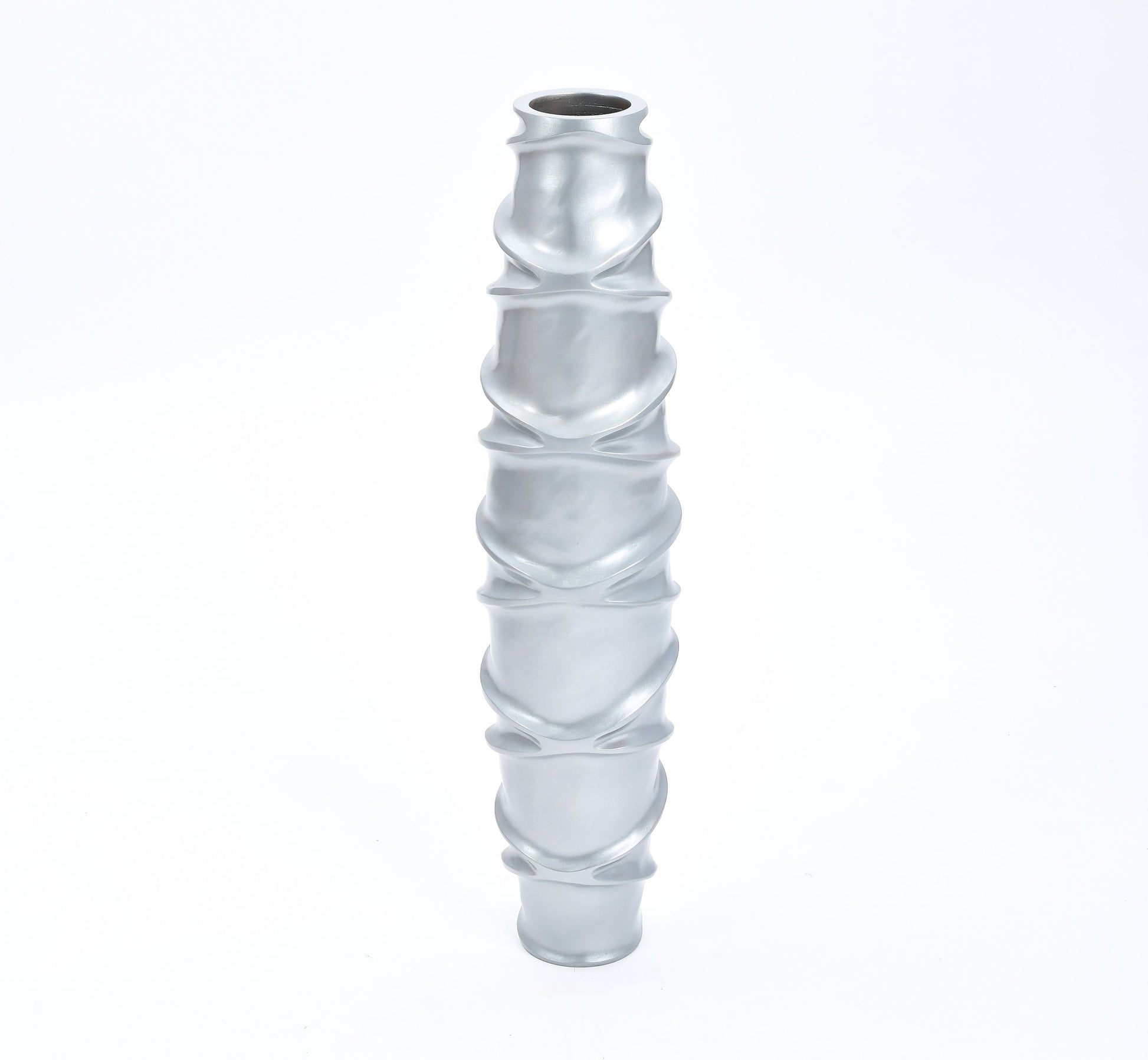 Large Mango Wood Floor Vase – Handcrafted Decorative Highlight from Thailand, 34 inches