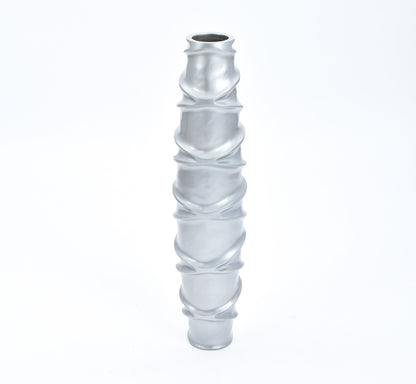 Large Mango Wood Floor Vase – Handcrafted Decorative Highlight from Thailand, 34 inches