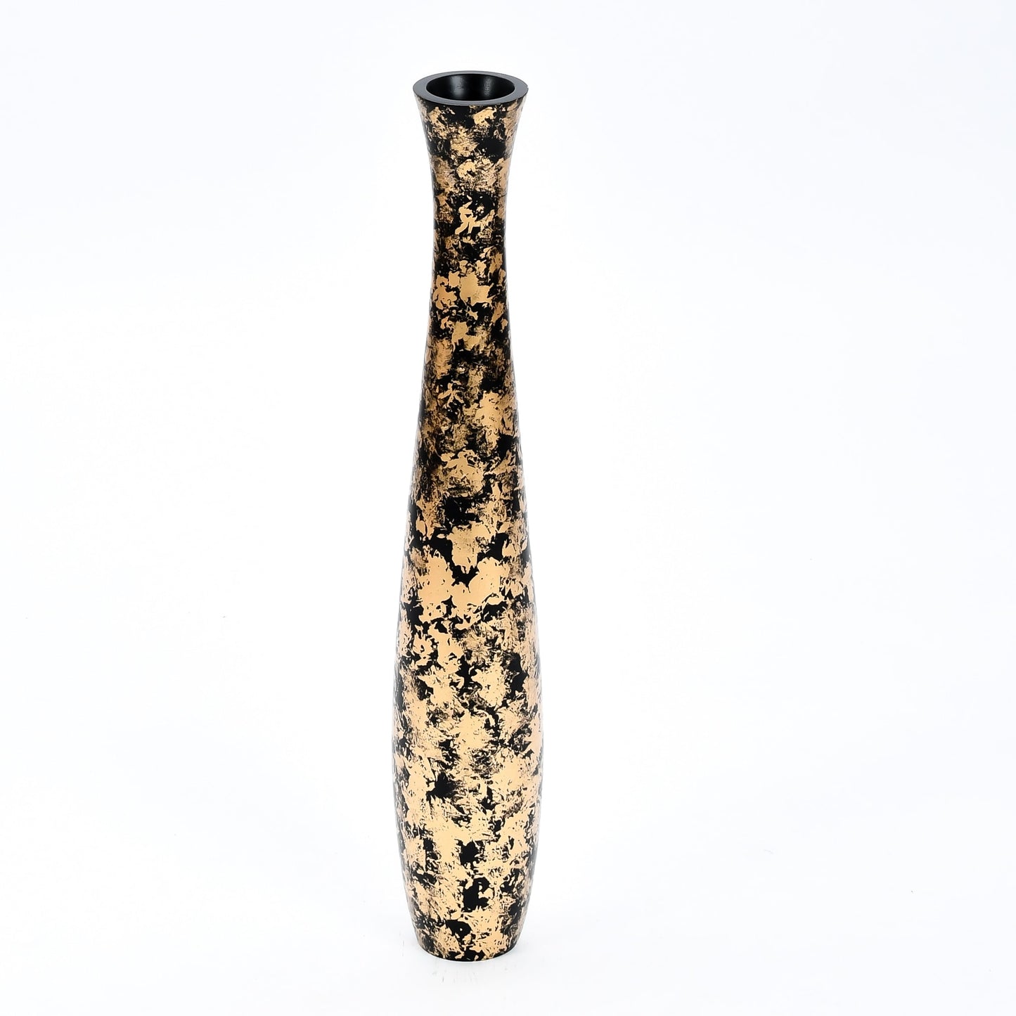 Large Mango Wood Floor Vase – Handcrafted Decorative Highlight from Thailand