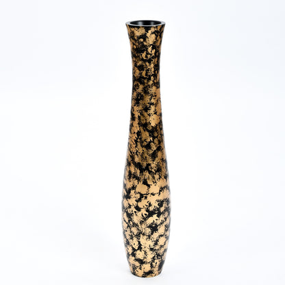 Large Mango Wood Floor Vase – Handcrafted Decorative Highlight from Thailand