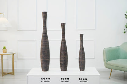 Large Resin Floor Vase – Stylish Waterproof Vase for Fresh & Dried Flowers, 34 inches