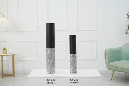 Large Resin Floor Vase – Stylish Waterproof Vase for Fresh & Dried Flowers, 34 inches