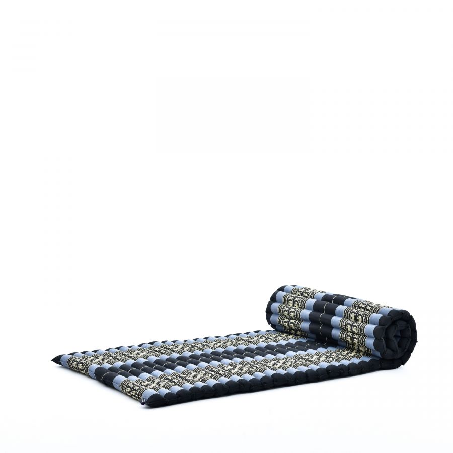 Leewadee Rollbare Thaimatte 190 X 70 cm - Kapok Bodenmatte zum Schlafen, Massieren & Meditieren Futon Alternative