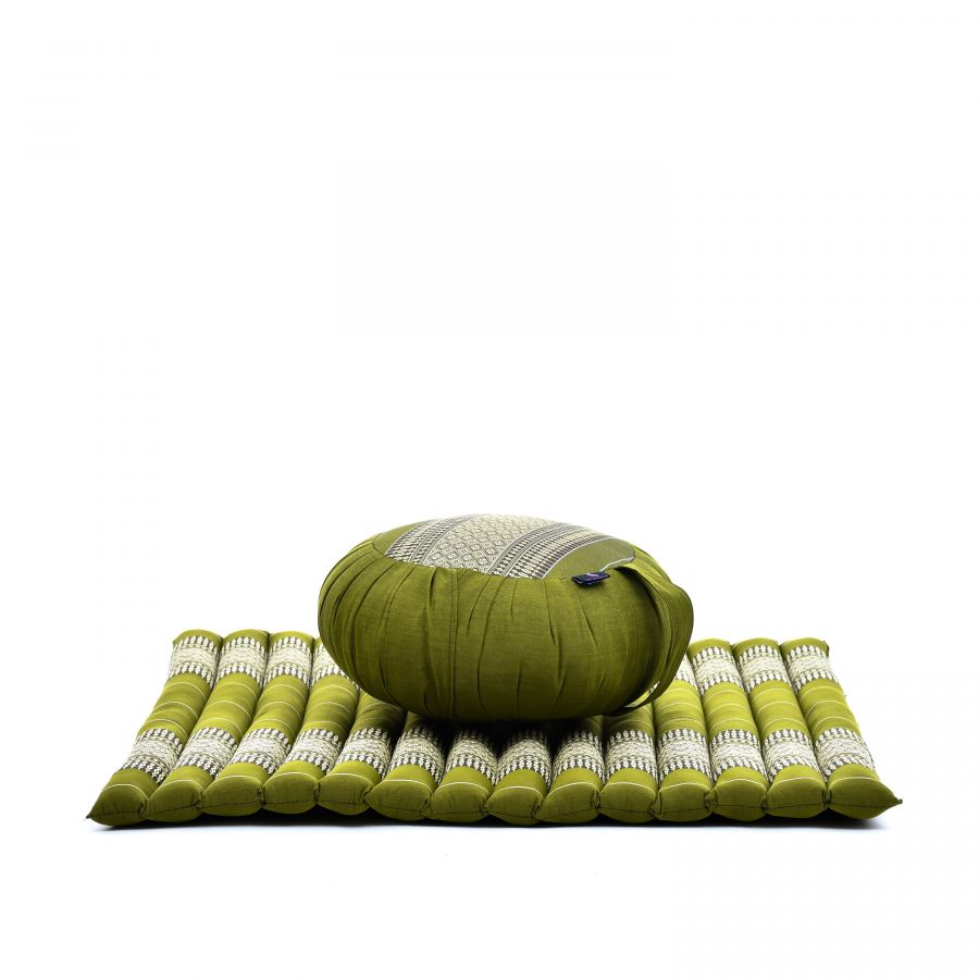 Leewadee Zafu & Zabuton Meditationsset 70 X 70 cm - Kapok Meditationskissen Yoga Zen Zazen Lotus