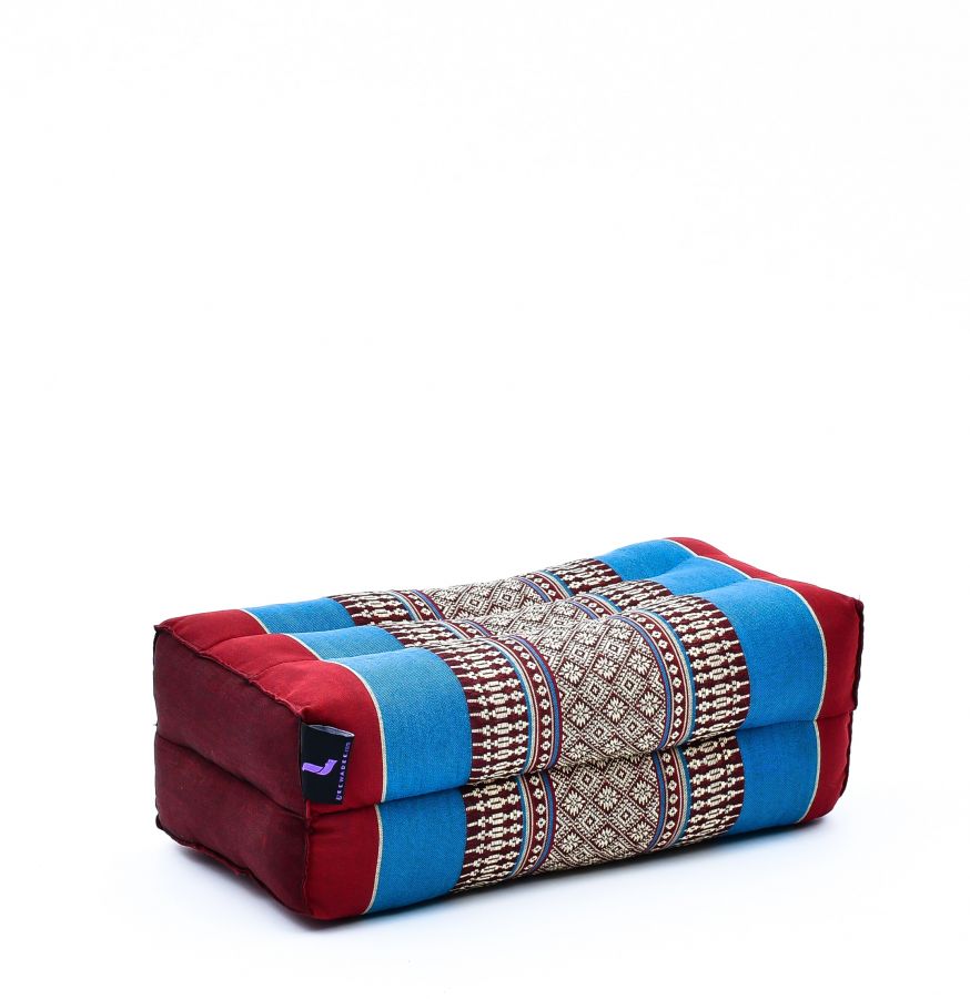 Leewadee Yoga Block Kissen 35 x 18 x 12 cm - Kapok Stützkissen für Yoga, Meditation & Entspannung