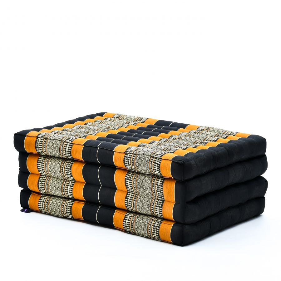 Leewadee Thai Faltmatratze 200 x 70 cm - Kapok Bodenmatte Futon Alternative für Schlafen Yoga Massage & Meditation