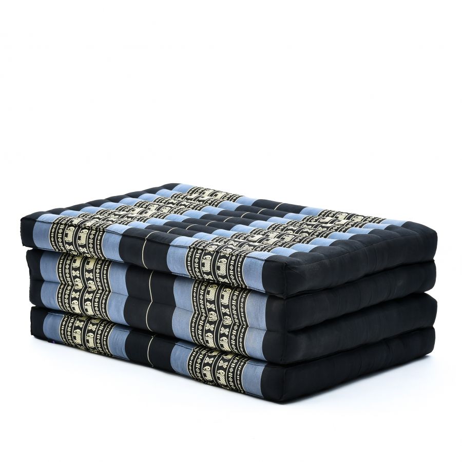 Leewadee Thai Faltmatratze 200 x 70 cm - Kapok Bodenmatte Futon Alternative für Schlafen Yoga Massage & Meditation