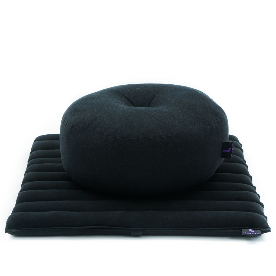 Leewadee Set Meditación Compacto Zafu & Zabuton 50 X 50 cm - Pequeño Kapok Cojín Yoga Zen