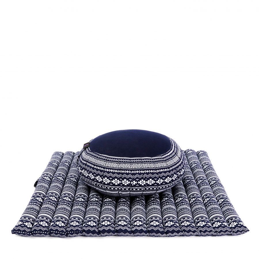 Leewadee Set Meditación Zafu & Zabuton 70 X 70 cm - Kapok Cojín Yoga Zen Zazen Loto
