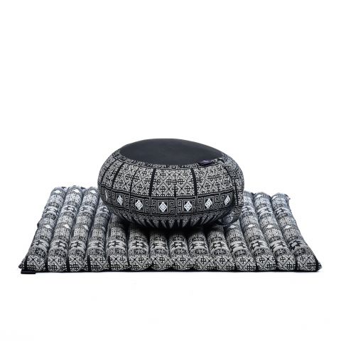 Leewadee Set Méditation Zafu & Zabuton 70 X 70 cm - Kapok Coussin Yoga Zen Zazen Lotus