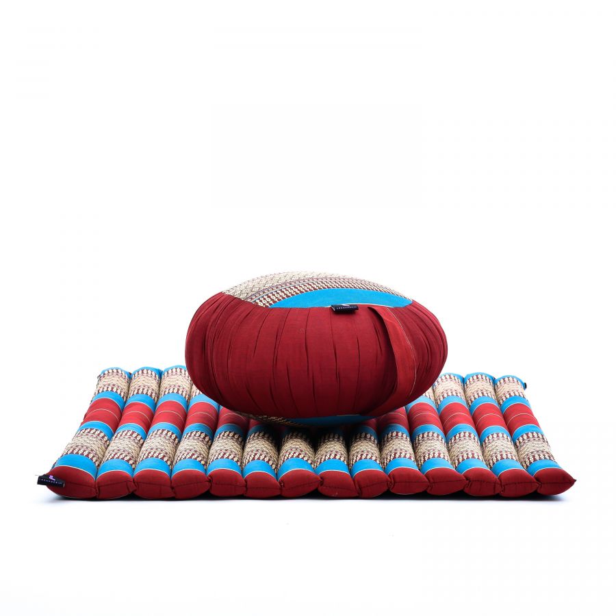 Leewadee Set Méditation Zafu & Zabuton 70 X 70 cm - Kapok Coussin Yoga Zen Zazen Lotus