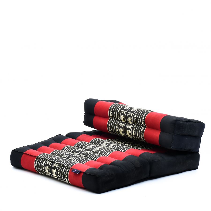 Leewadee Coussin de Méditation Pliable 50 X 70 X 12 cm - Kapok Coussin Sol Méditation & Détente