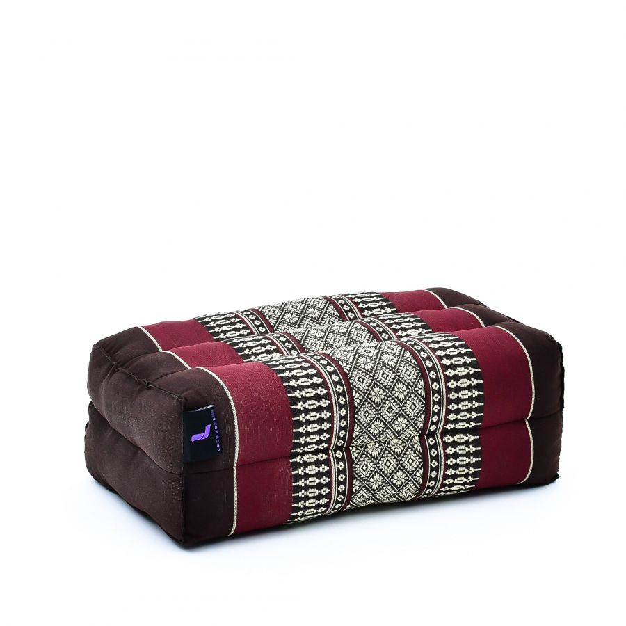 Leewadee Coussin Bloc de Yoga 35 x 18 x 12 cm - Kapok Coussin Soutien Yoga, Méditation & Détente