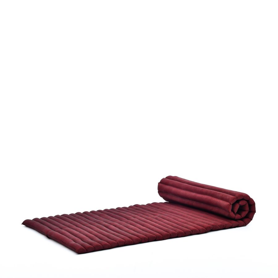 Leewadee Tapis Thai Enroulable 190 x 70 cm - Kapok Tapis de Sol Sommeil Massage Méditation Alternative Futon