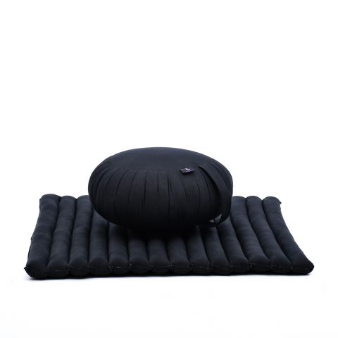 Leewadee Set Meditazione Zafu & Zabuton 70 X 70 cm - Kapok Cuscino Yoga Zen Zazen Lotus