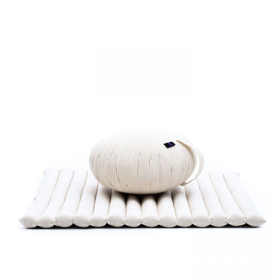Leewadee Set Meditazione Zafu & Zabuton 70 X 70 cm - Kapok Cuscino Yoga Zen Zazen Lotus