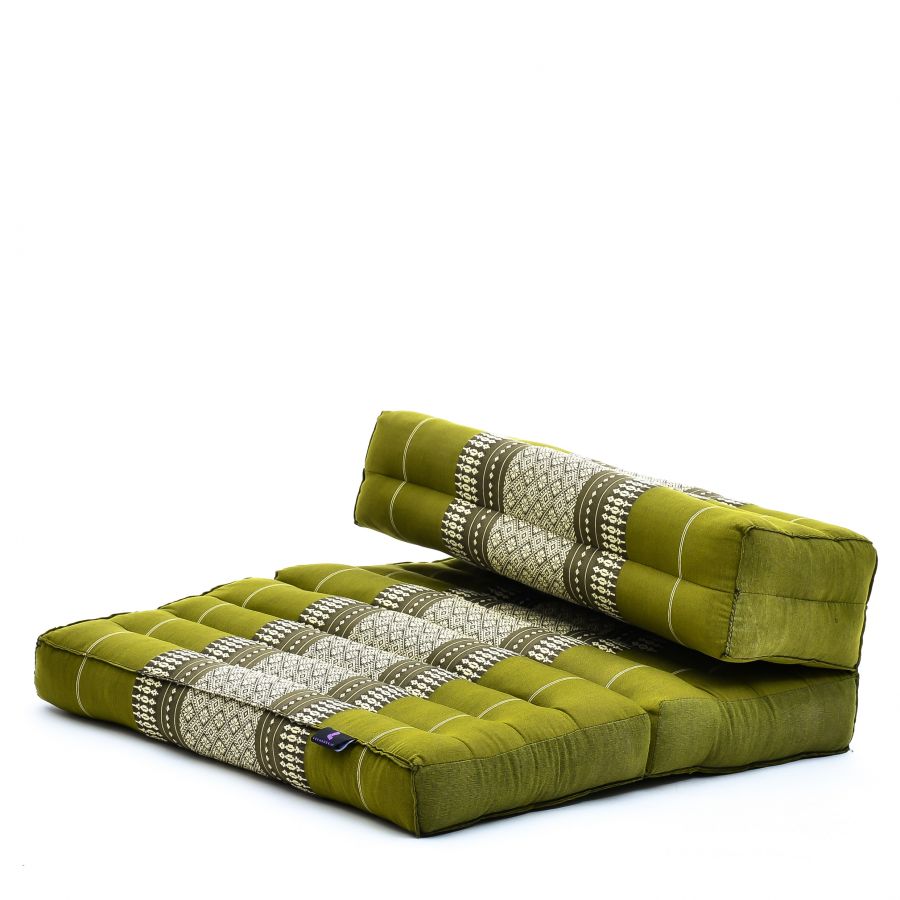 Leewadee Cuscino Meditazione Pieghevole 50 X 70 X 12 cm - Kapok Cuscino Pavimento Meditazione & Relax