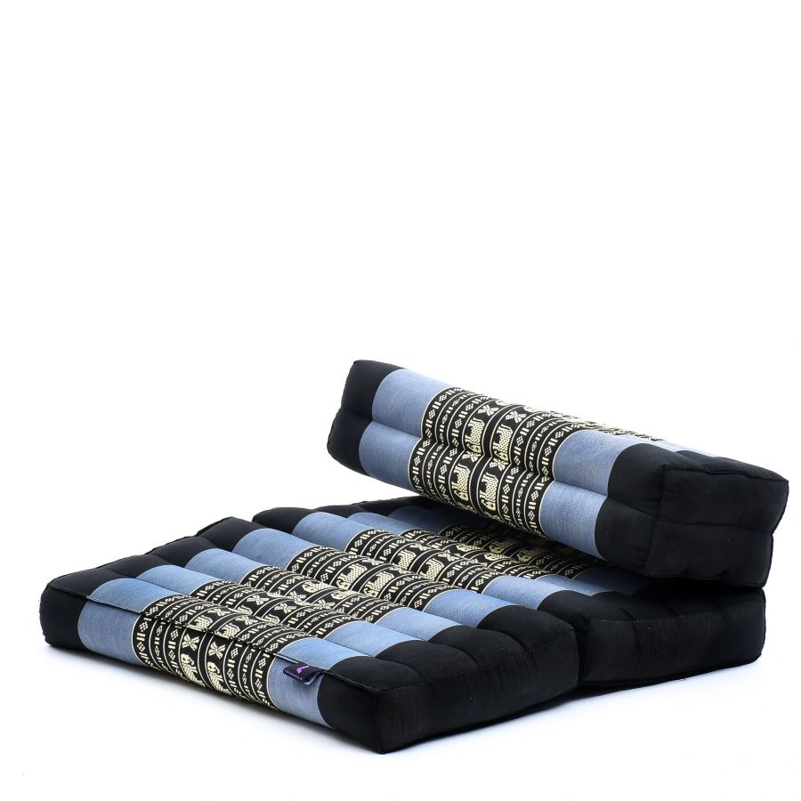 Leewadee Cuscino Meditazione Pieghevole 50 X 70 X 12 cm - Kapok Cuscino Pavimento Meditazione & Relax