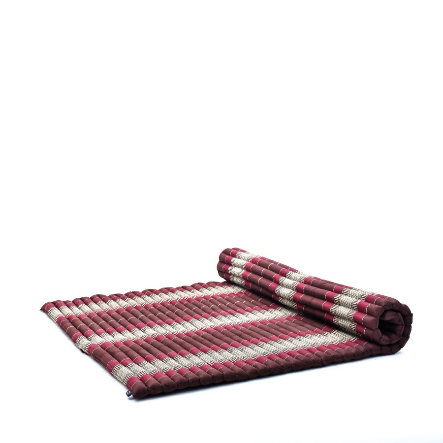 Leewadee Tappeto Thai Arrotolabile Extra Largo 190 x 145 cm - Kapok 2 Persone & Massaggio Thai Alternativa Futon