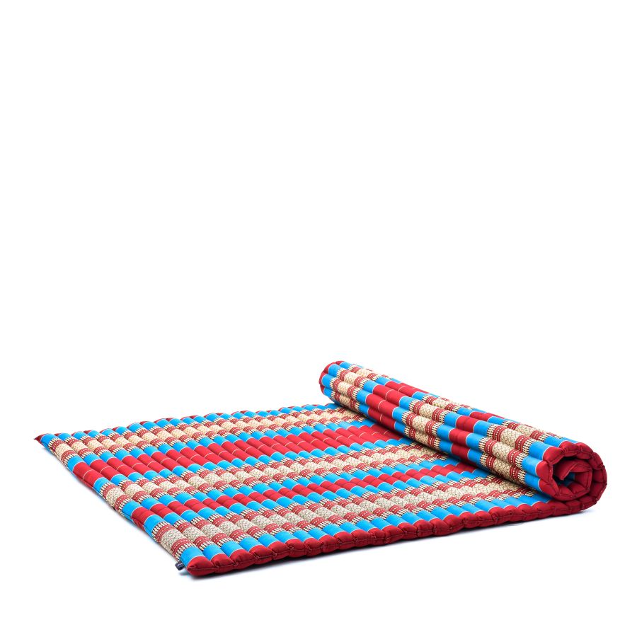 Leewadee Tappeto Thai Arrotolabile Extra Largo 190 X 145 cm - Kapok 2 Persone & Massaggio Thai Alternativa Futon
