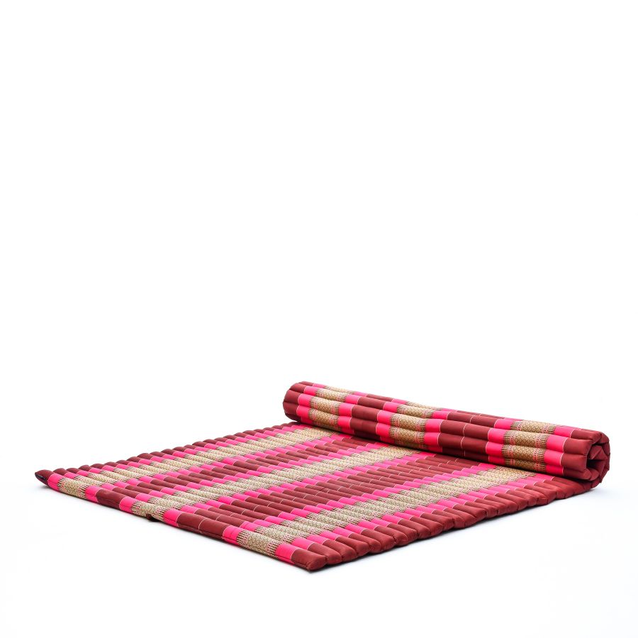 Leewadee Tappeto Thai Arrotolabile Extra Largo 190 x 145 cm - Kapok 2 Persone & Massaggio Thai Alternativa Futon