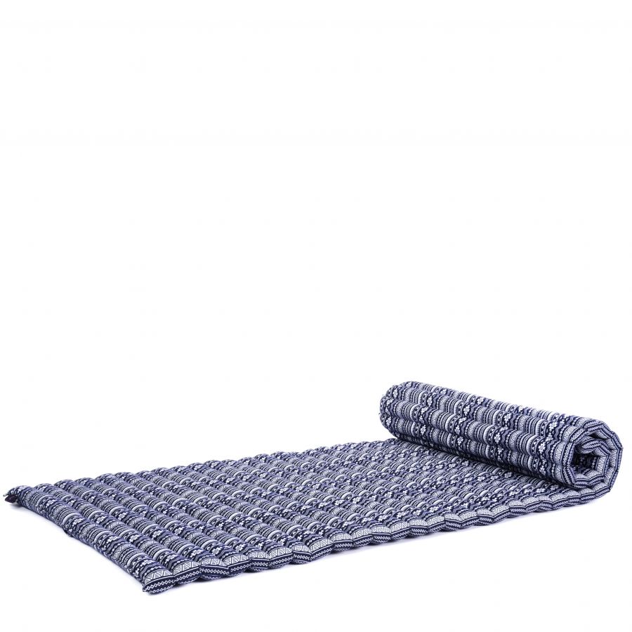 Leewadee Rollable Thai Mat 75 X 28 inches - Kapok Floor Mat for Sleeping, Massage & Meditation Futon Alternative