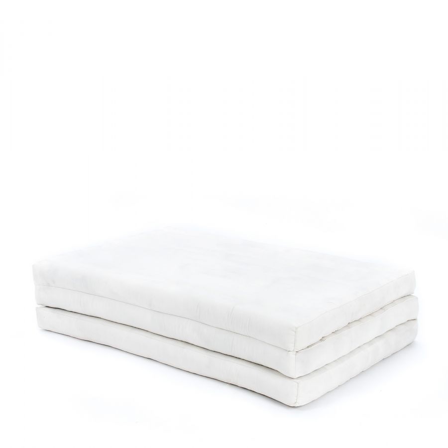 Leewadee Thai Trifold Mattress Large 79 X 39 inches - Kapok Foldable Floor Mat, Futon Alternative for Thai Massage Yoga & Meditation