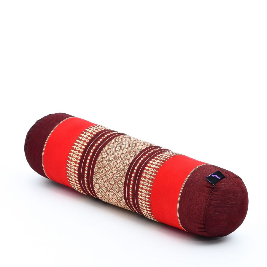 Leewadee Yoga Bolster 20 X 6 X 6 inches - Compact Kapok Roll for Yoga, Meditation & Massage