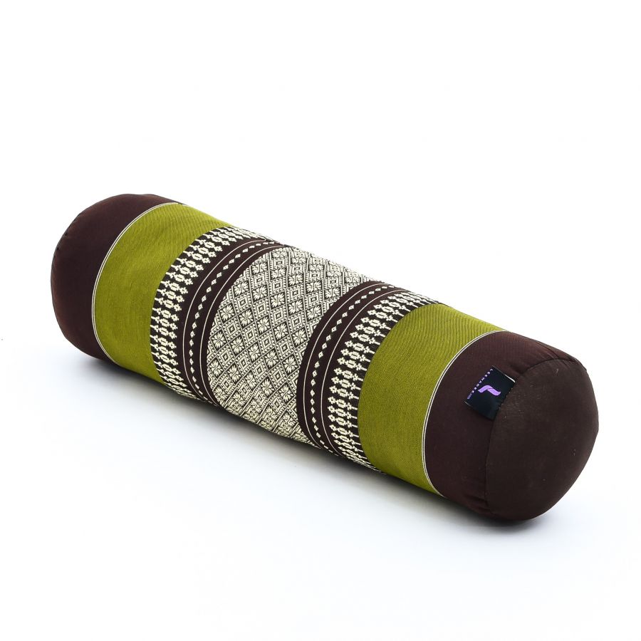 Leewadee Yoga Bolster 20 X 6 X 6 inches - Compact Kapok Roll for Yoga, Meditation & Massage