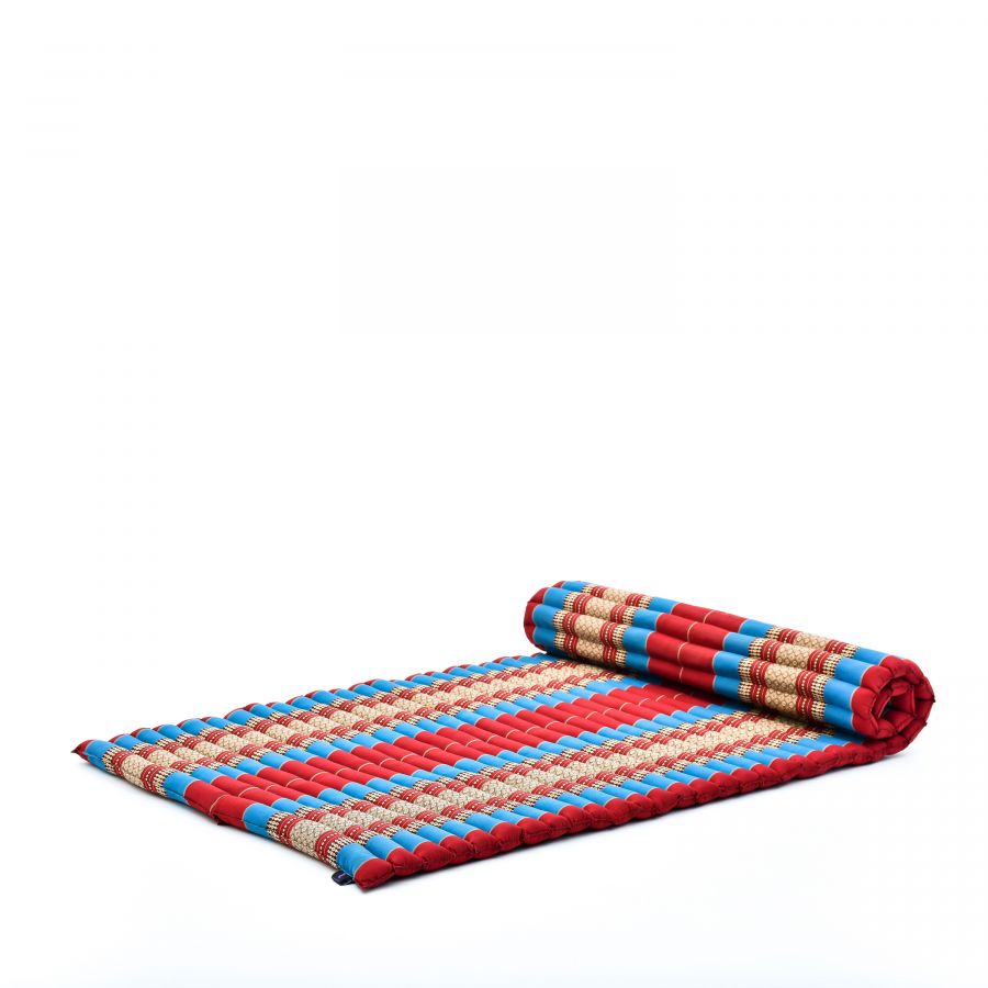 Leewadee Wide Rollable Thai Mat 75 X 39 inches - Kapok Floor Mat for Sleeping, Massage & Meditation Futon Alternative