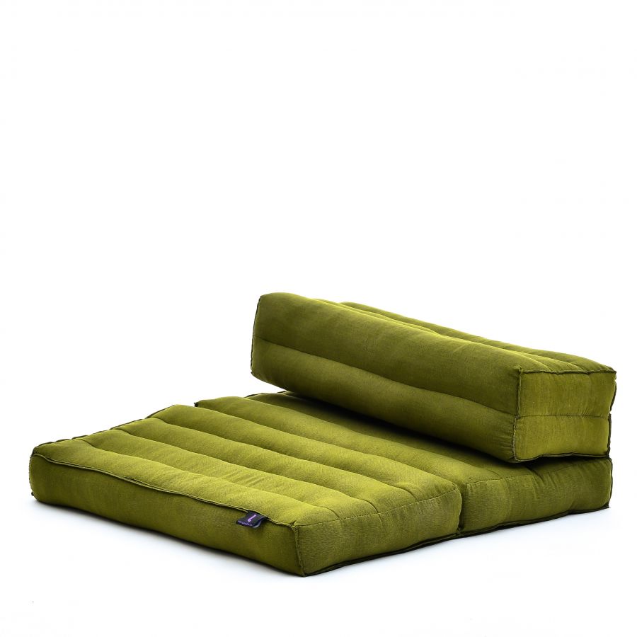 Leewadee Foldable Meditation Cushion 20 X 28 X 4.5 inches - Kapok Floor Seat Cushion for Meditation & Relaxation