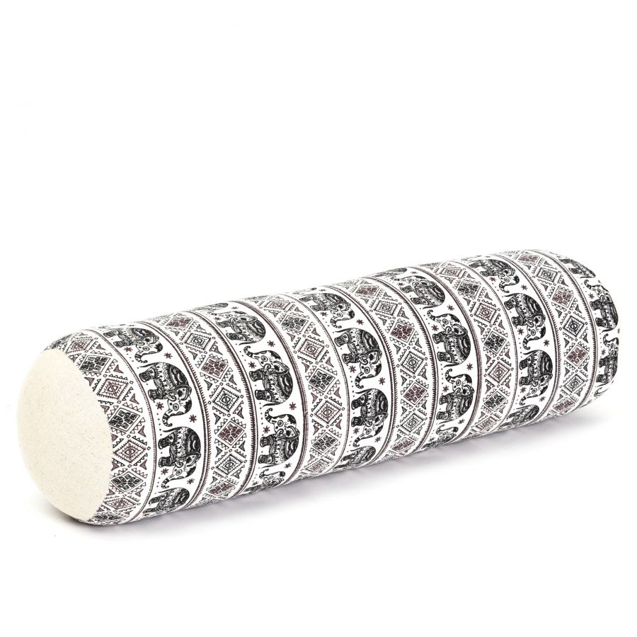 Leewadee Yoga Bolster 20 X 6 X 6 inches - Compact Kapok Roll for Yoga, Meditation & Massage