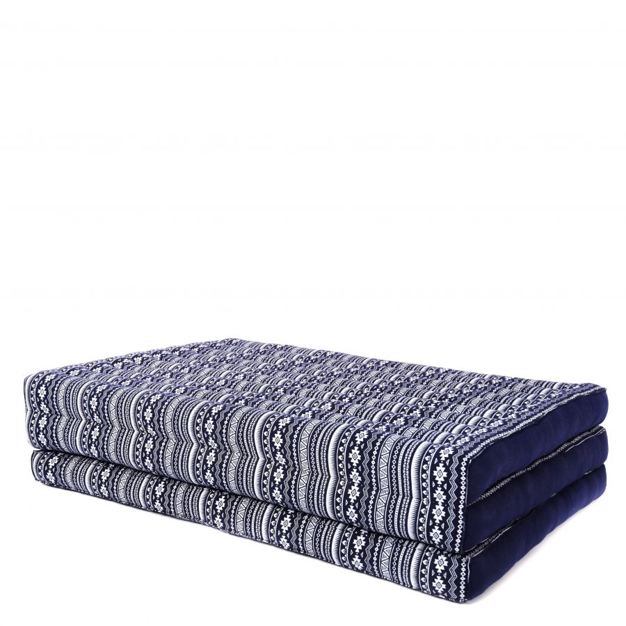 Leewadee Thai Trifold Mattress Large 79 X 39 inches - Kapok Foldable Floor Mat, Futon Alternative for Thai Massage Yoga & Meditation