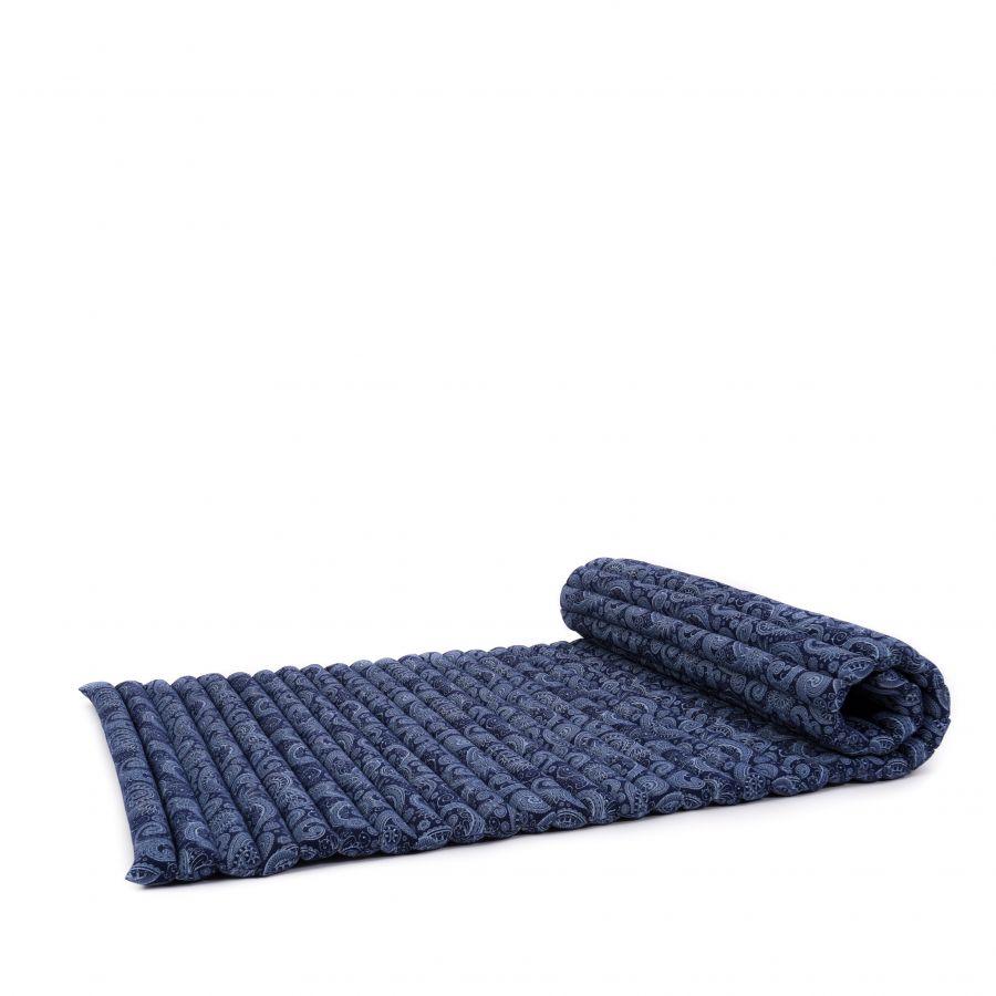 Leewadee Rollable Thai Mat 75 X 28 inches - Kapok Floor Mat for Sleeping, Massage & Meditation Futon Alternative